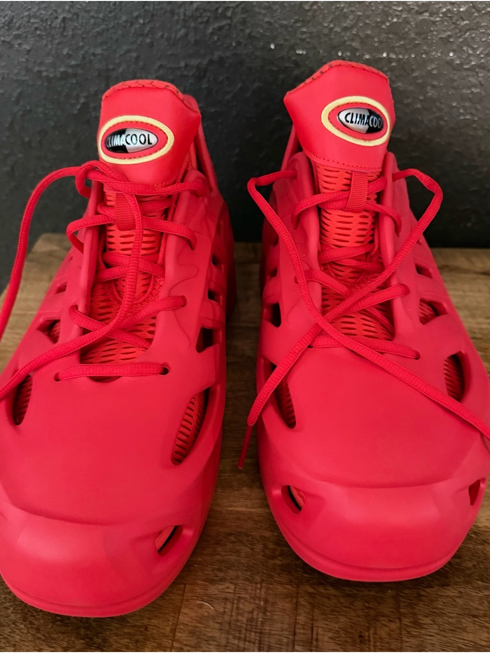 Adidas Red Men's Climacool Style Sneakers - Picture 2 of 5